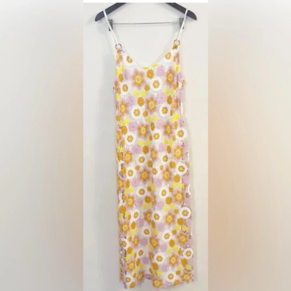 🌴🌺🌴  ZARA crochet floral  dress size S 🌴🌺🌴 - Picture 4 of 9